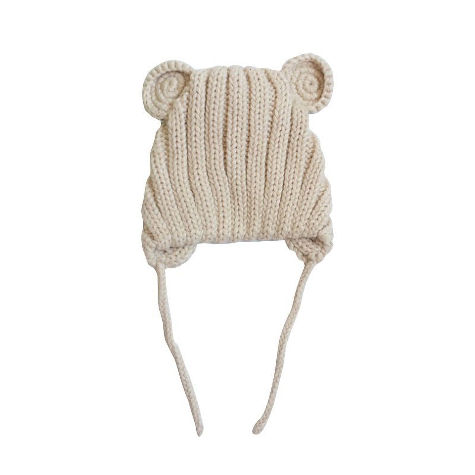 Baby \u0026 Toddler Wool Hat with String Tie Closure Baby Boys Winter Hat Christmas Cap 0-2Y